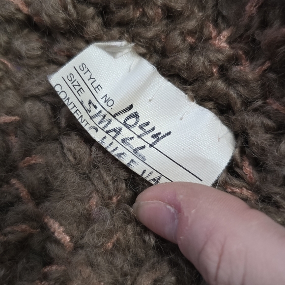 Vintage Norma Canada Womens Mink Fur Wool Yarn Coat Cabincore - Picture 4 of 11